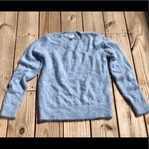 Baby blue fuzzy sweater